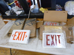 lot 142 image: 4 EXIT Signs