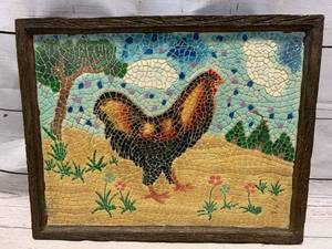lot 27 image: Vintage Mosaic Tile Picture 12 X 15