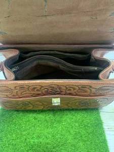 lot 33 image: Hand Tooled Leather Purse