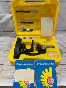lot 46 image: National Geographic Microscope with Accessories & Insect Slides