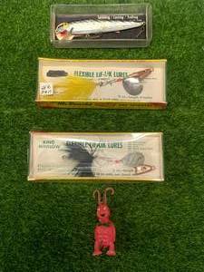 lot 72 image: Lot of Four Vintage Fishing Lures