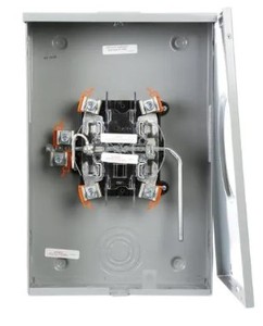 lot 264 image: Murray 200 Amp Lever-Bypass OverheadUnderground Meter Socket RH173CRF
