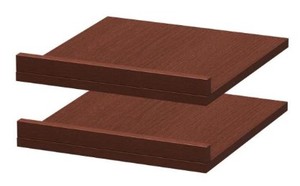 lot 276 image: Modifi A5 15 in. x 3 in. Rollout Shelves Drawer with Fence in Mocha (2-Pack) ASSH1515-MG - 3 Boxes