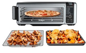lot 294 image: Ninja - Ninja SP101 Foodi 8-in-1 Digital Air Fry Oven, Toaster, Flip-Away Storage, Dehydrate, Keep Warm - Stainless SteelBlack