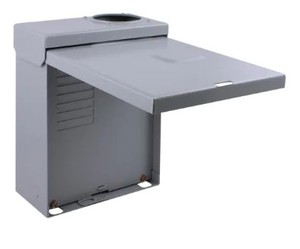 lot 303 image: PowerMark Plus 125 Amp 4-Space 8-Circuit Outdoor Single-Phase Main Lug Circuit Breaker Panel TL412R1P