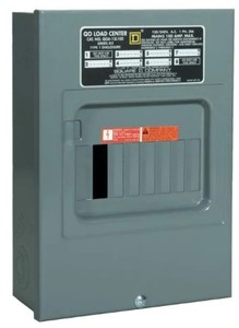 lot 333 image: Square D QO 100 Amp 6-Space 12-Circuit Indoor Main Lug Load Center with Surface Mount Cover QO612L100SCP