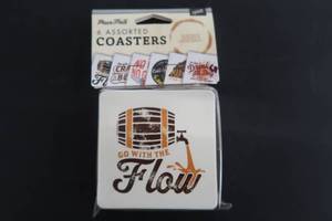lot 292 image: Pour Folk Assorted Coaster 6 Pack Bundle - by 30 Watt - 132 count