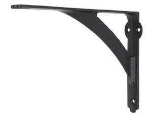 lot 315 image: Everbilt 10 in. x 8 in. Vintage Black Medium Duty Shelf Bracket - Set of 2 19732