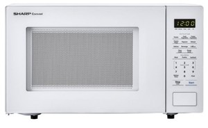 lot 320 image: Sharp - Carousel 1.1 Cu. Ft. 1000W Mid-Size Microwave - White - SMC1131CW
