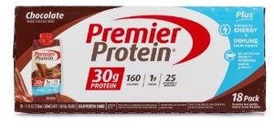 lot 338 image: PREMIER PROTEIN Chocolate Shake 11oz - 18 Pack