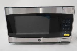 lot 286 image: GE - 1.1 Cu. Ft. Mid-Size Microwave - Stainless steel