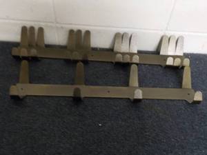 lot 40 image: 4 Hammered Steel Wall Hooks...