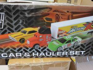 lot 66 image: Denver Die Case Car and Hauler Set...