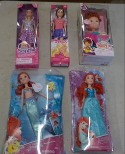 lot 137 image: Disney Princess Dolls and more...