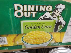 lot 173 image: 10 - 1 Gallon Cans Dining Out Golde...