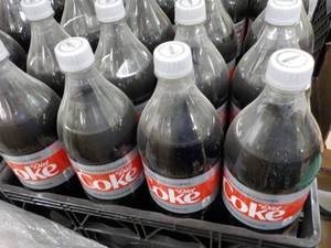 lot 183 image: 12 - 1.25 Liter Bottles Diet Coke...