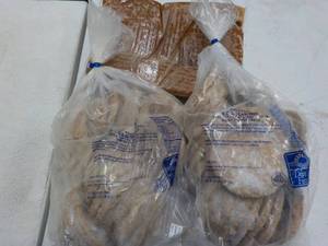 lot 205 image: 2 - 5 lb. bags Frozen precooked BBQ...