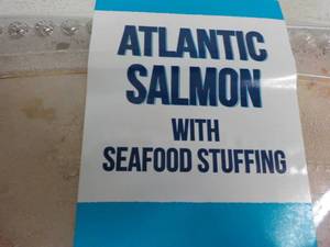 lot 211 image: 2 lb. Pkg Frozen Atlantic Salmon wi...
