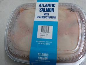 lot 213 image: 2 lb. Pkg Frozen Atlantic Salmon wi...