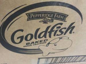 lot 237 image: Case of 300 Bags Goldfish Pretzels...