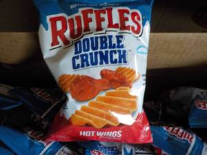 lot 254 image: Case of 64 Bags Double Crunch Hot W...