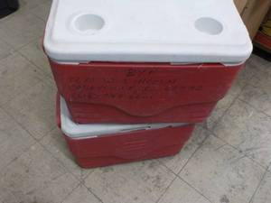 lot 301 image: 2 Red Coolers...