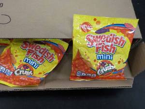 lot 313 image: Case of 12 Bags Swedish Fish Minis...
