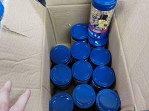 lot 315 image: 12 - 7 oz Jars Planters Peanuts...