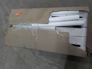 lot 320 image: Plastic Shelving Unit- needs assemb...