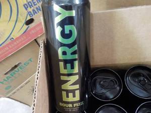 lot 343 image: Case of 12 - 12 oz Energy Sour Fizz...