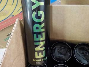 lot 344 image: Case of 12 - 12 oz Energy Sour Fizz...