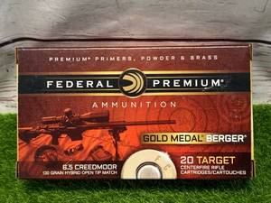 20 Rounds 6.5 Creedmoor 130gr Ammo Ammunition