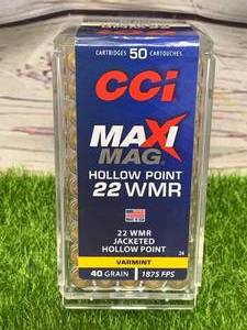 50 Rounds .22 WMR Hollow Point Ammo Ammunition