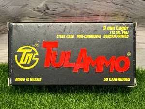 50 Rounds 9mm 115gr Ammo Ammunition