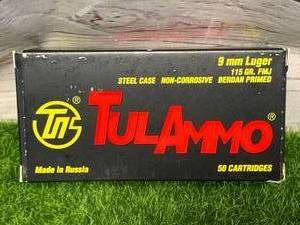50 Rounds 9mm 115gr Ammo Ammunition
