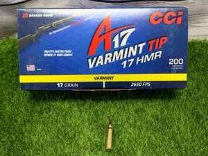 200 Rounds 17 HMR Varmit Tip Ammo Ammunition