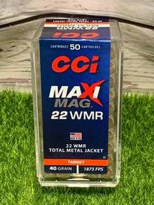 50 Rounds .22 Wmr Maxi Mag Ammo Ammunition
