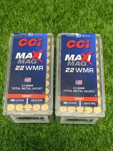 100 Rounds .22 WMR Ammo Ammunition