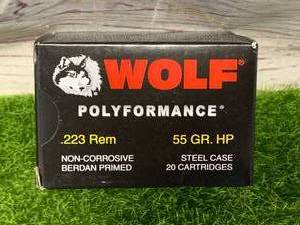 20 Rounds .223 55gr Ammo Ammunition