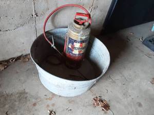 Galvanized Wash Tub Metal Hudson Sprayer