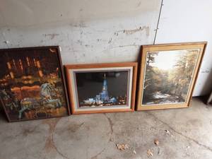 3-Assorted Framed Art