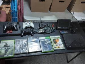Play Station 2 Console, Video Game, Controllers, Haeir Portable TV, Misc