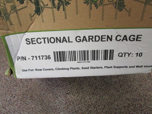 New Galvanized Garden Cages