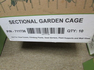 New Galvanized Garden Cages