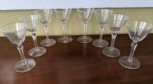 (8) Matching Glass Goblets