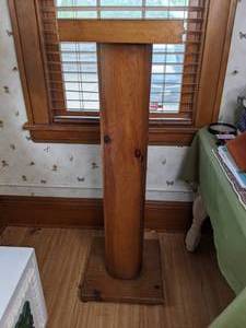 4 Ft. Rustic Wood Plant Stand