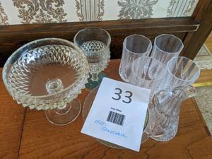 Assorted Elegant Glassware