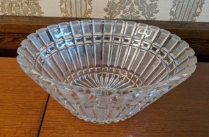Large Crystal Glass Bowl
