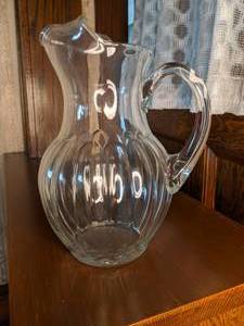 Elegant Glass Pitcher