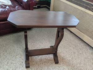 Narrow Trestle Accent Table